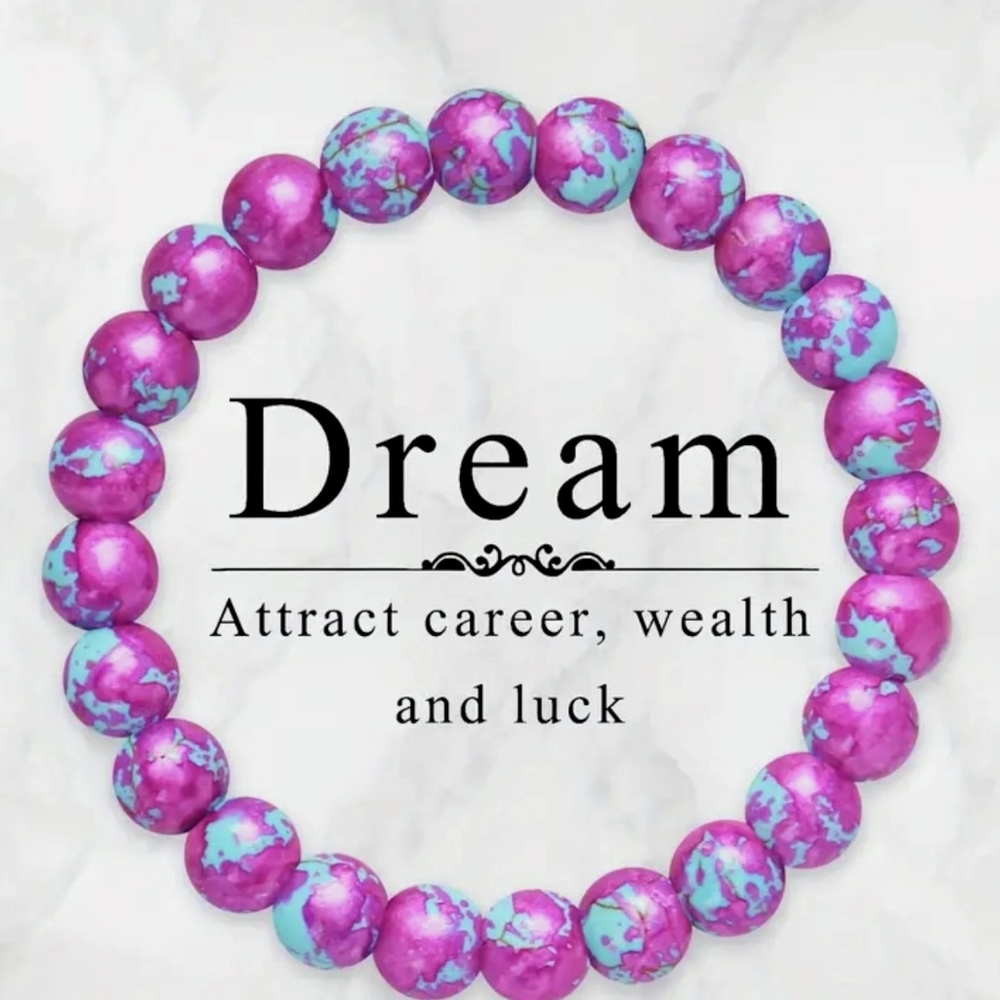 🥳 4/$20 #24 Purple And Blue Dream Beaded Bracelet